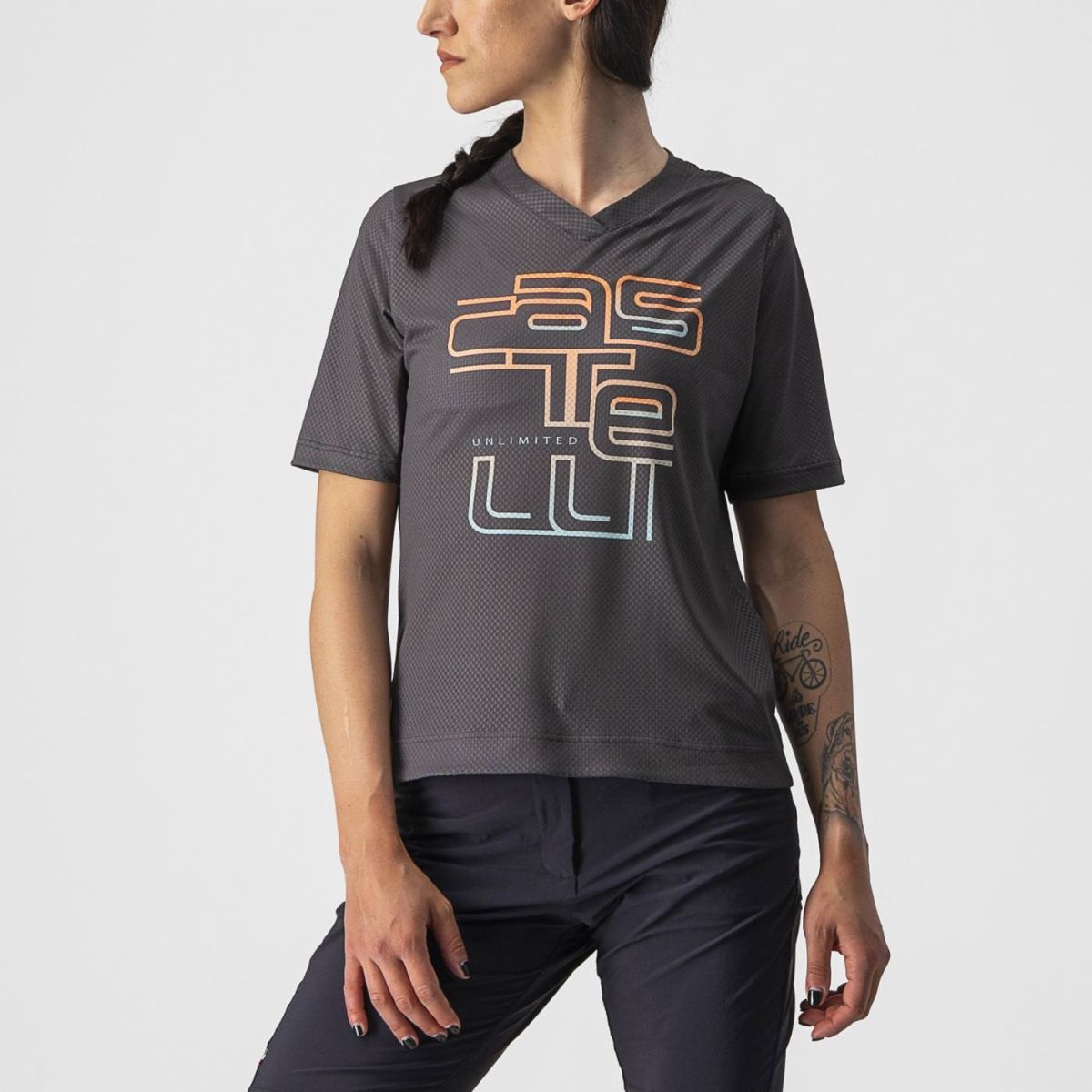 Castelli Women's Trail Tech W Tee Dark Grey