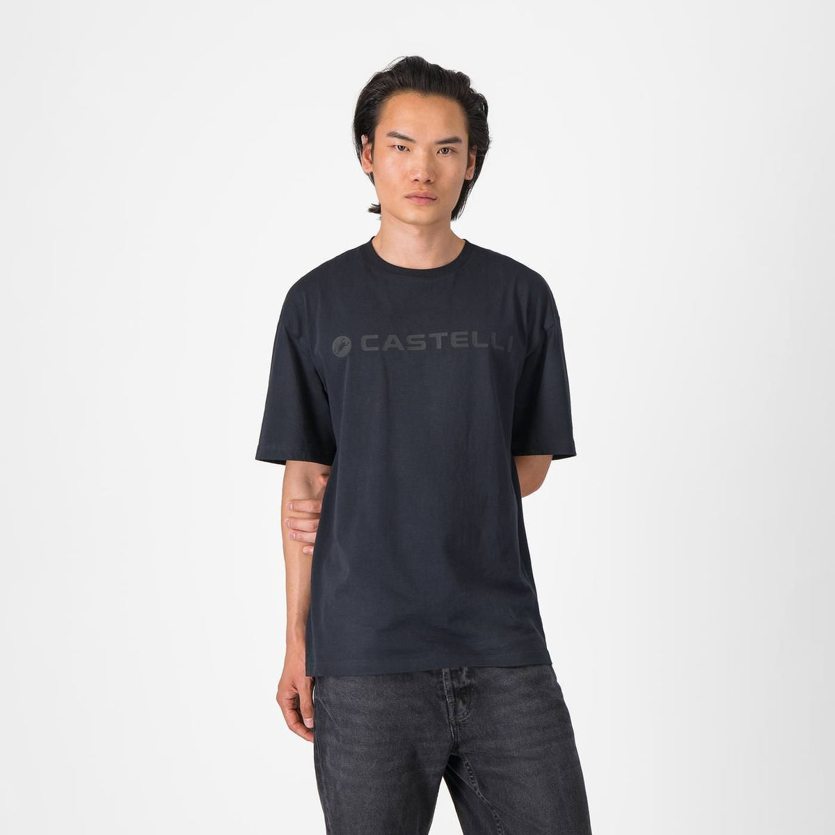 カステリ メンズ トーン ロゴ Tシャツ