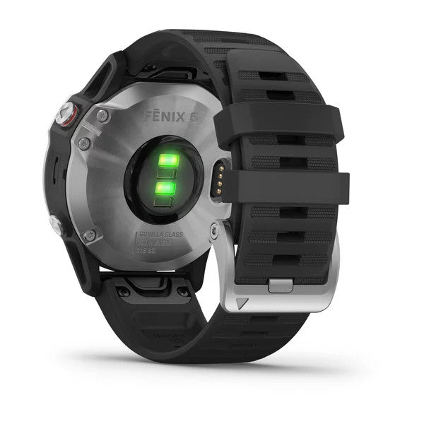GARMIN fenix 6 - Silver with Black Band