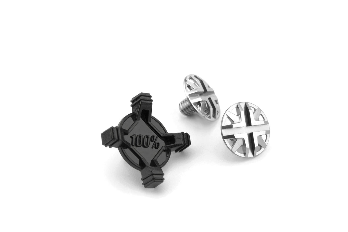 AIRCRAFT Visor Screw Kit Silver