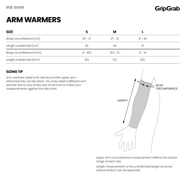 GripGrab RIDE Thermal Arm Warmers