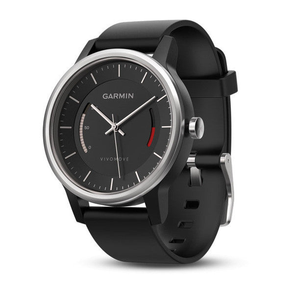 Garmin Vivomove Sport - All Day Activity Tracker Black - Stylish Analog Face