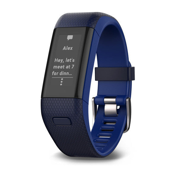 GARMIN Vivosmart HR+ GPS Activity Tracker Midnight Blue (Regular)