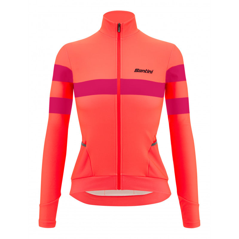 Santini Women's Coral Bengal Mid-Season LS Jersey