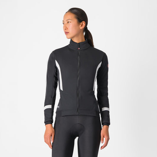 Castelli Men's Dinamica 2 Jacket Light Black/White Reflex