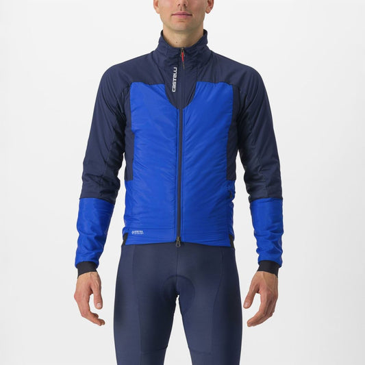 Castelli Men's Fly Thermal Jacket Vivid Blue/Belgian Blue