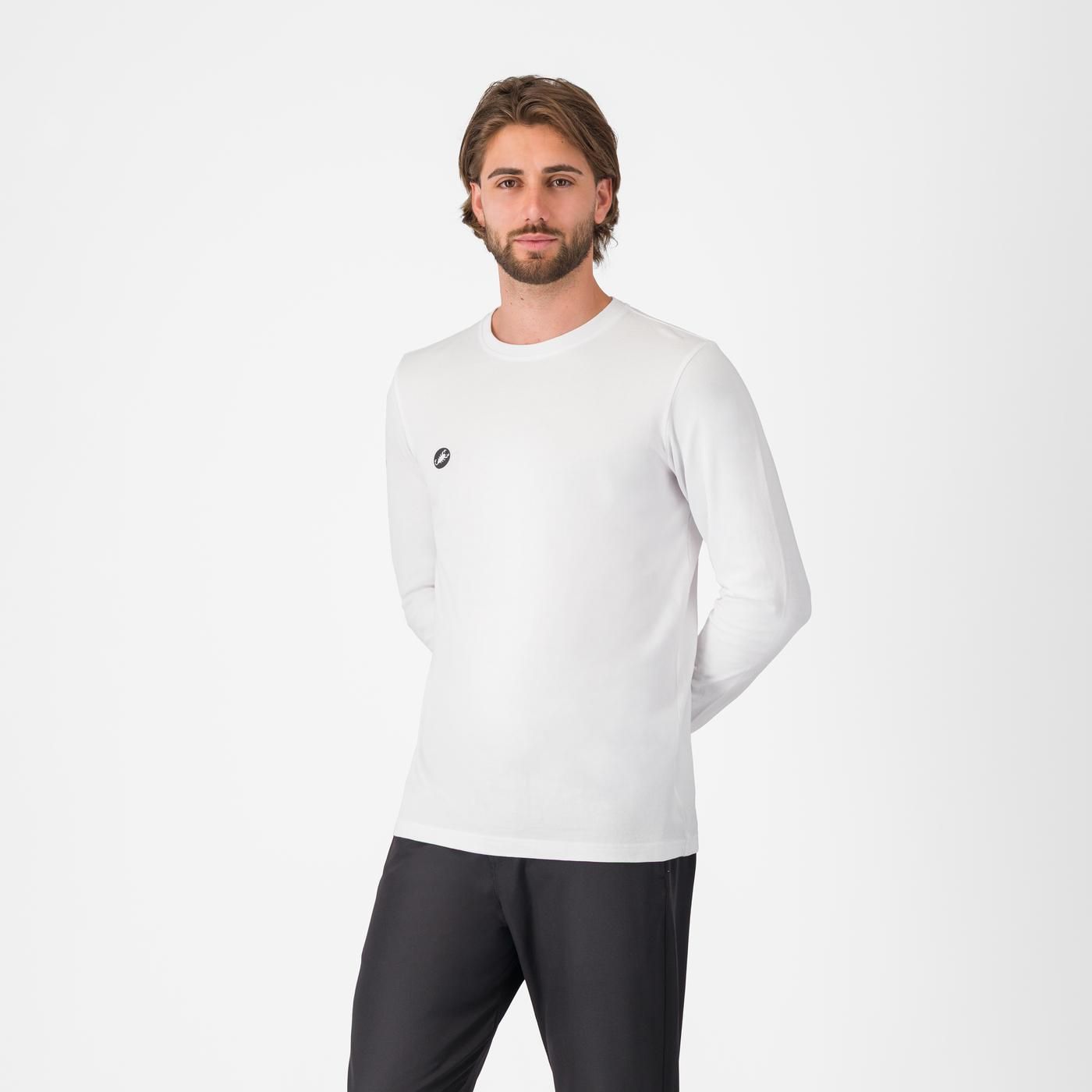 Castelli Men's Castelli Sleeve Logo LS Tee
