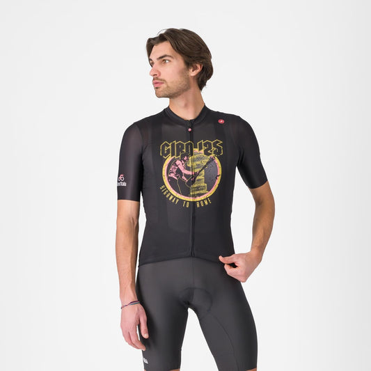 Castelli Men's Castelli #Giro Highway To Rome Jersey Nero