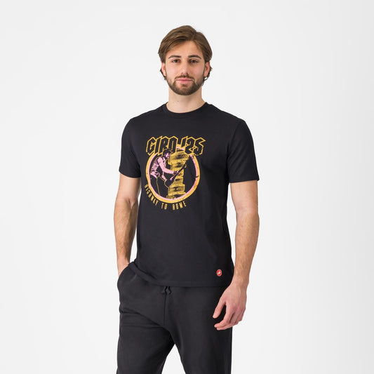 Castelli Men's T-Shirt Highway To Rome Nero