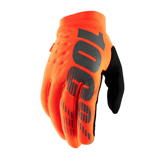 BRISKER Youth Gloves Fluo Orange/Black