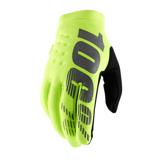 BRISKER Youth Gloves Fluo Yellow/Black