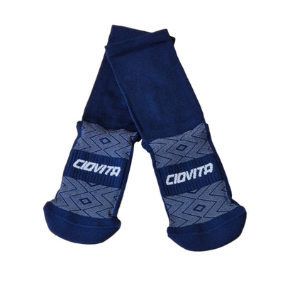 Ciovita Navy-Orange Crew Socks