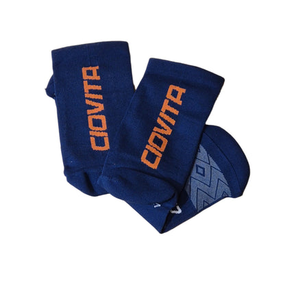 Ciovita Navy-Orange Crew Socks