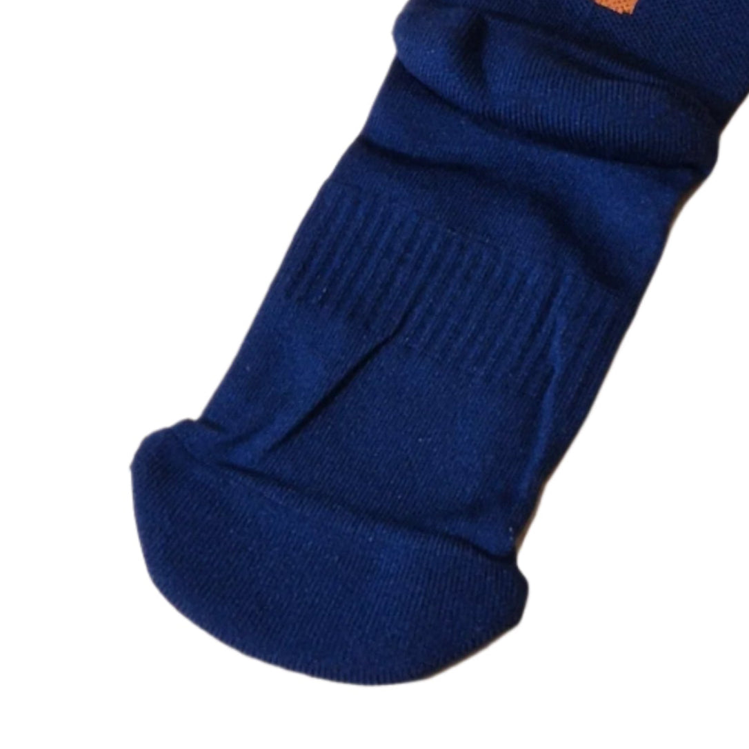 Ciovita Navy-Orange Crew Socks