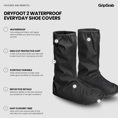 GripGrab DryFoot Waterproof Everyday Shoe Covers V2