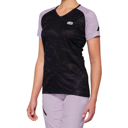 AIRMATIC Womens Jersey Black/Lavender