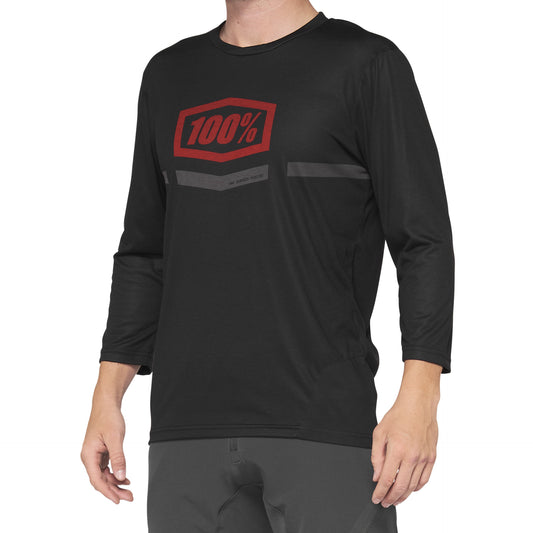 AIRMATIC 3/4 Jersey Black/Red