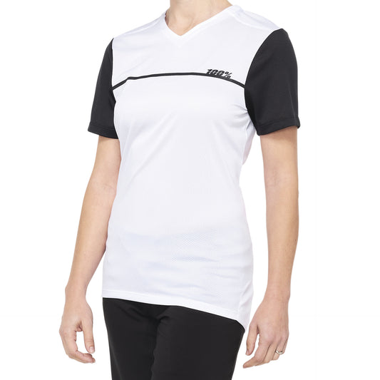 RIDECAMP Womens Jersey White/Black