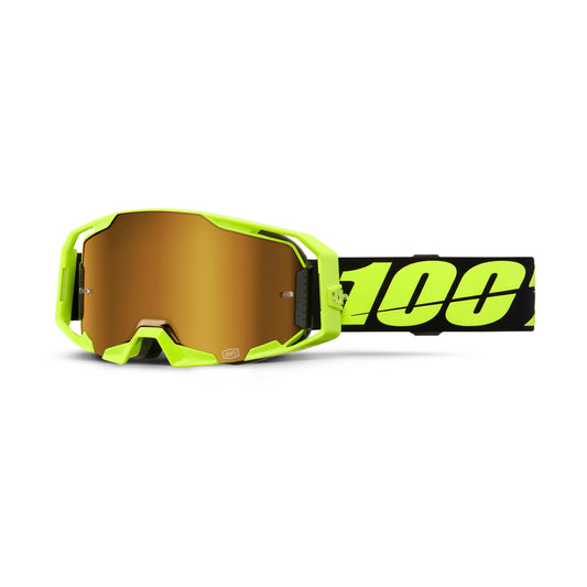 ARMATIC Goggle Neon Yellow - Mirror True Gold