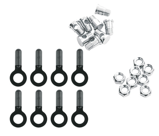 SKS Nuts, Bolts & Endcaps - set of 8 BLUEMELS MATT
