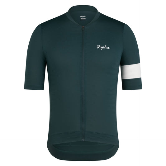 Men's Core Lightweight Jersey Forest Green/White