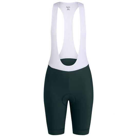 Women's Core Bib Shorts Forest Green/White