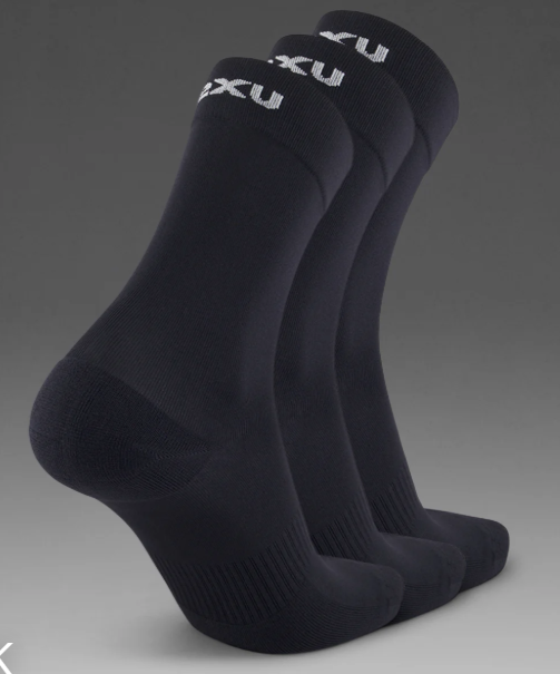 2XU Cotton Crew Socks 3-Pack
