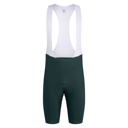 Men's Core Bib Shorts Forest Green/White