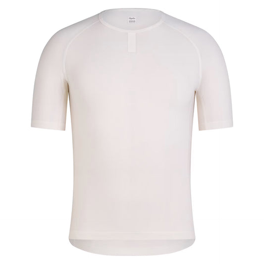 Men's Merino Base Layer Short Sleeve Cream/White