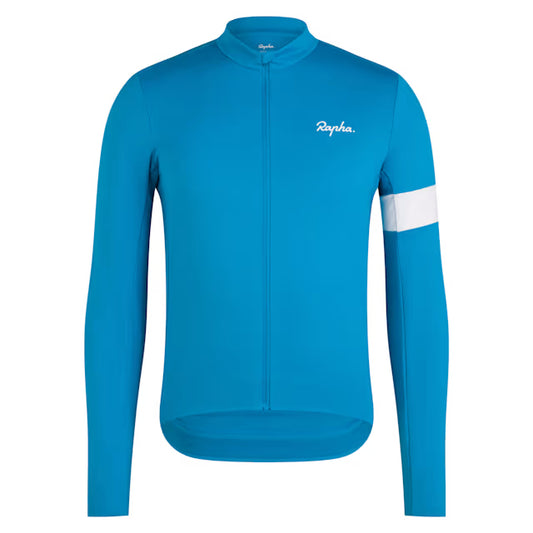 Men's Core Thermal Long Sleeve Jersey Teal Blue/White