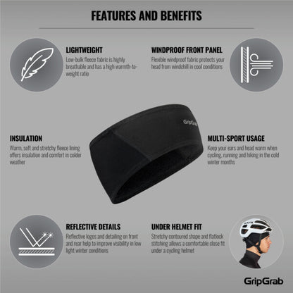 GripGrab Thermo Windproof Winter Headband
