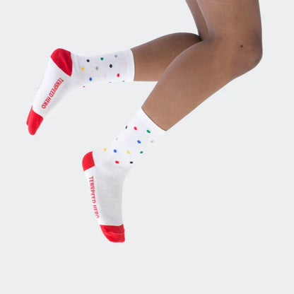 Ten Speed Hero Polka Dot Ribbed Crew Socks