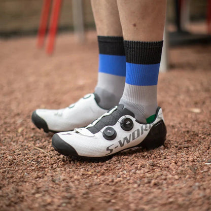 Ten Speed Hero 3 Colour Blocked Ribbed Crew Socks