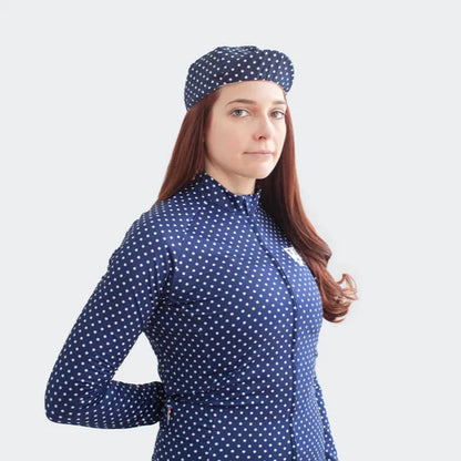 Ten Speed Hero Navy Polka Dot Cap