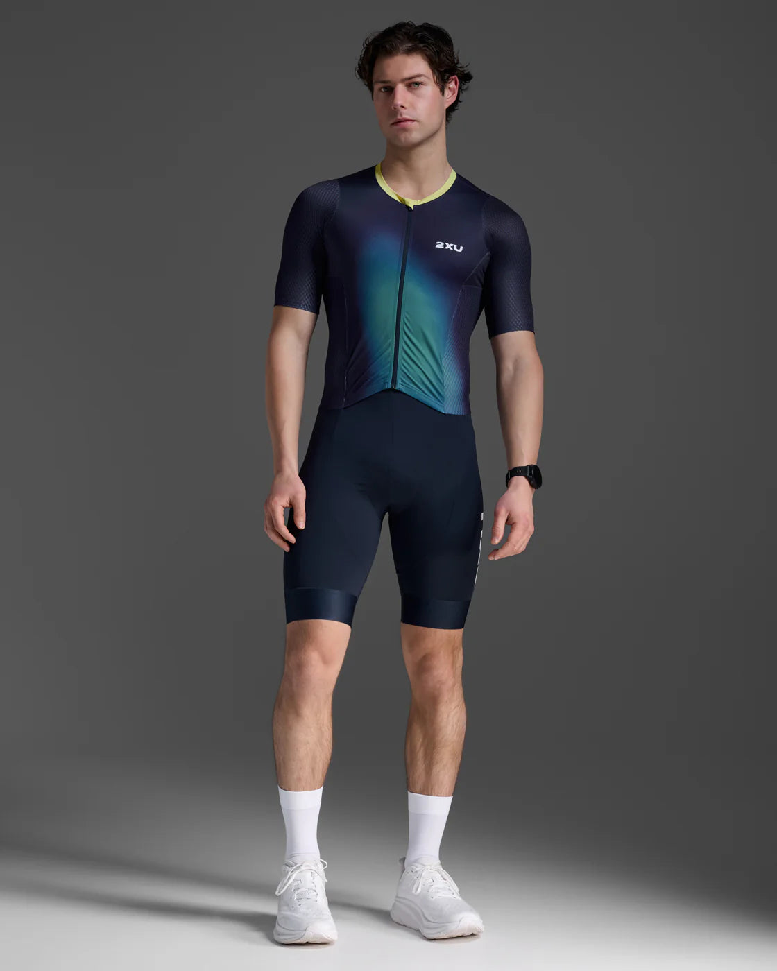 2XU Men's Aero Hex Sleeved Trisuit