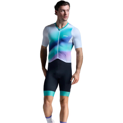 2XU Men's Aero Hex Sleeved Trisuit