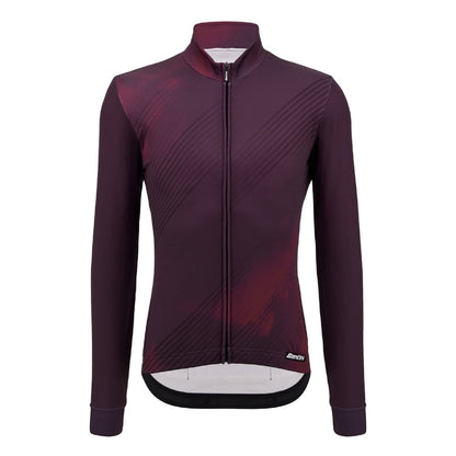 Santini Men's Pure Dye Thermal Long Sleeve 4W Jersey