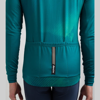 Santini Men's Pure Dye Thermal Long Sleeve 4W Jersey
