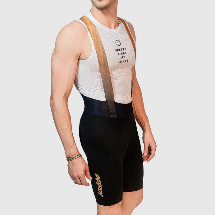 Ostroy Men's Espresso Seamless Bib Short