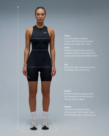 2XU Women's Light Speed React Sleeved Trisuit H27