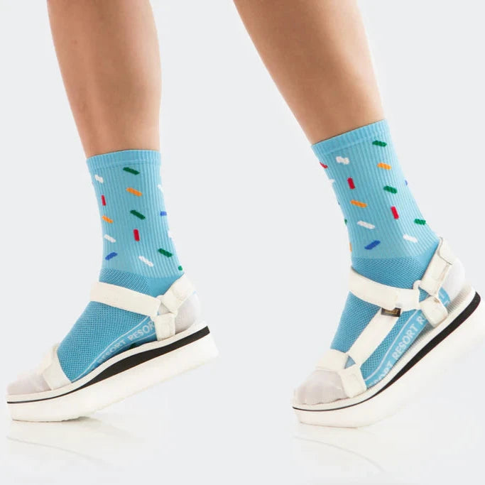 Ten Speed Hero Sprinkles Ribbed Crew Socks