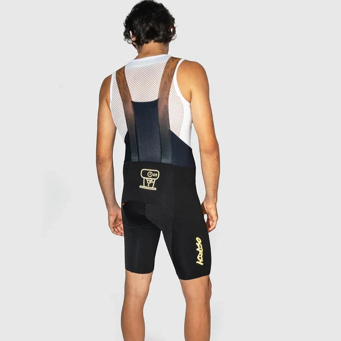 Ostroy Men's Espresso Seamless Bib Short