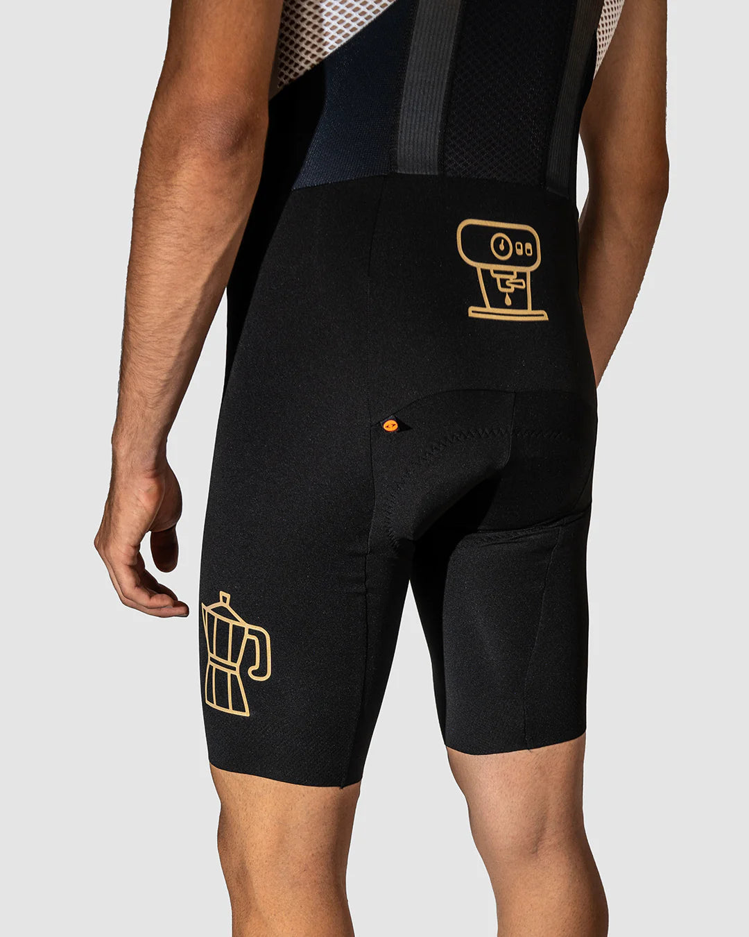 Ostroy Men's Espresso Seamless Bib Short