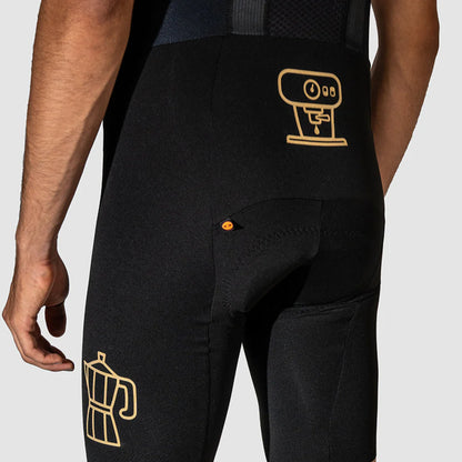 Ostroy Men's Espresso Seamless Bib Short